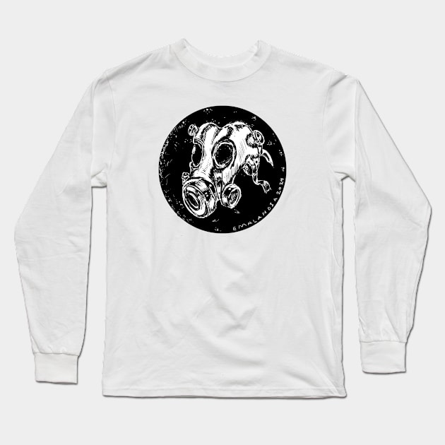 Mask  Number 1 recovered in bunker Long Sleeve T-Shirt by emalandia